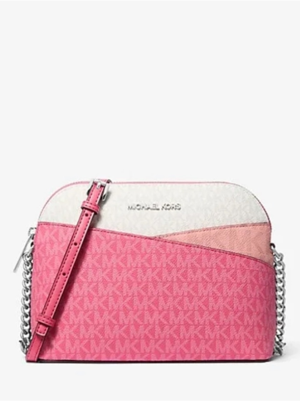Michael Kors Jet Set Travel Dome  Colorblock Signature Crossbody